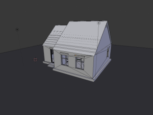 old house low poly Modelo 3D