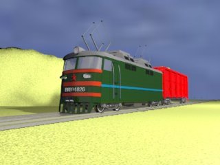 russian train 3D Model .c4d .max .obj .3ds .fbx .stl .blend 