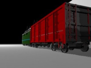 russian train 3D Model
