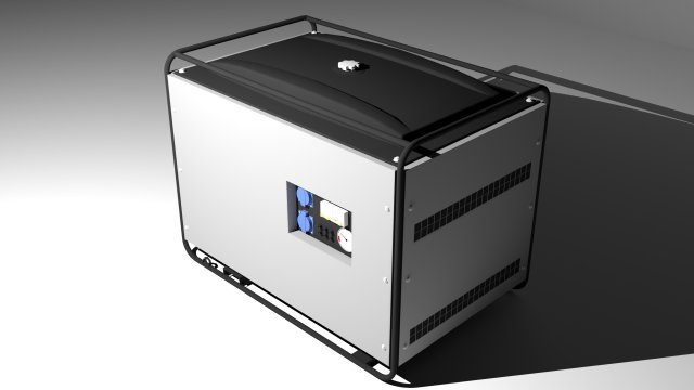 diesel generator 3D-Modell .c4d .max .obj .3ds .fbx .stl .blend 