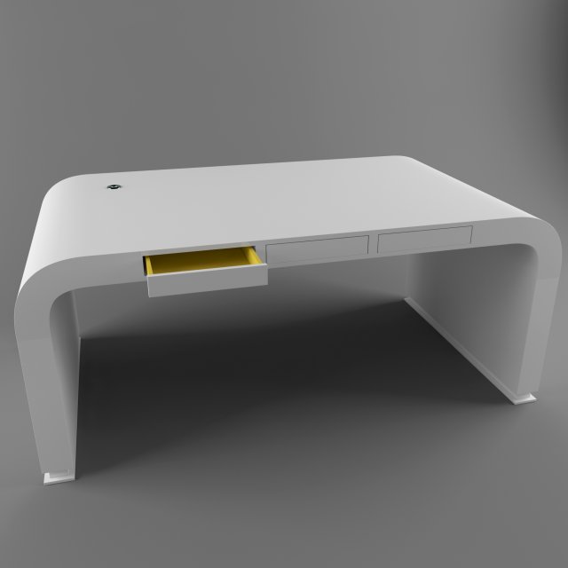 hitech office table 3Dモデル .c4d .max .obj .3ds .fbx .stl .blend 
