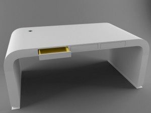hitech office table 3Dモデル