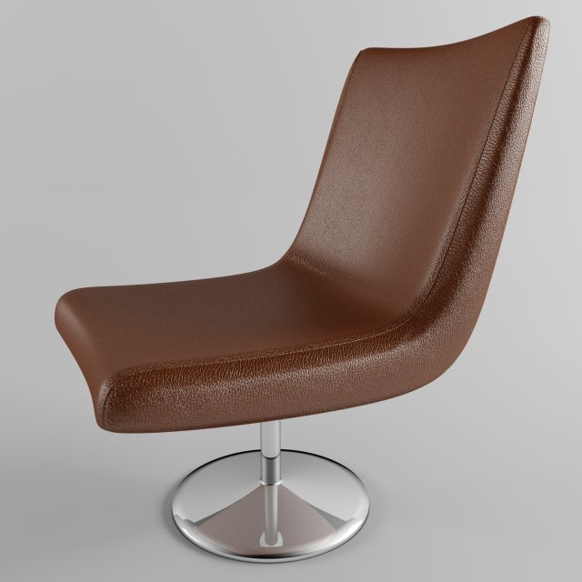 leather chair 3D Model .c4d .max .obj .3ds .fbx .stl .blend 