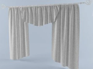 silk curtain 3D Model
