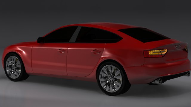 audi a5 sportback 3D Модель .c4d .max .obj .3ds .fbx .stl .blend 