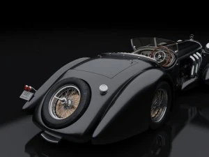 1930 mercedes benz ss roadster 3D Model