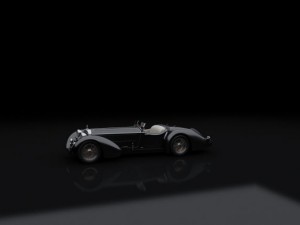 1930 mercedes benz ss roadster 3D Model