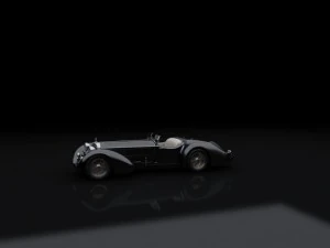 1930 mercedes benz ss roadster 3D Model
