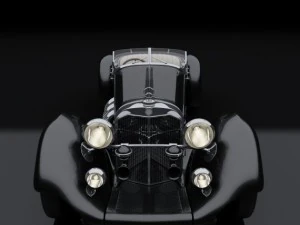 1930 mercedes benz ss roadster 3D Model