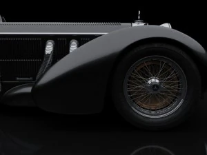 1930 mercedes benz ss roadster 3D Model
