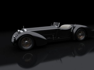 1930 mercedes benz ss roadster 3D Model