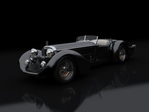 1930 mercedes benz ss roadster 3D Model