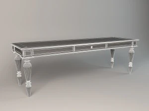 writing desk sige gold 3D Model