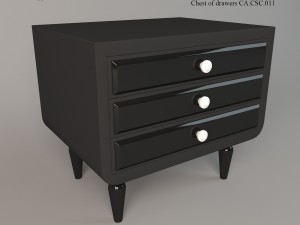 chest of drawers sige gold 3D Model