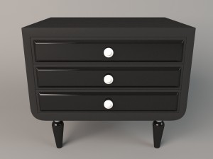 chest of drawers sige gold 3D Model