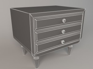 chest of drawers sige gold 3D Model