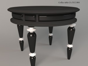 coffee table sige gold 3D Model