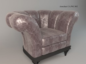 armchair sige gold Modèle 3D
