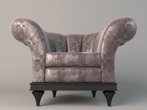 armchair sige gold 3D 模型