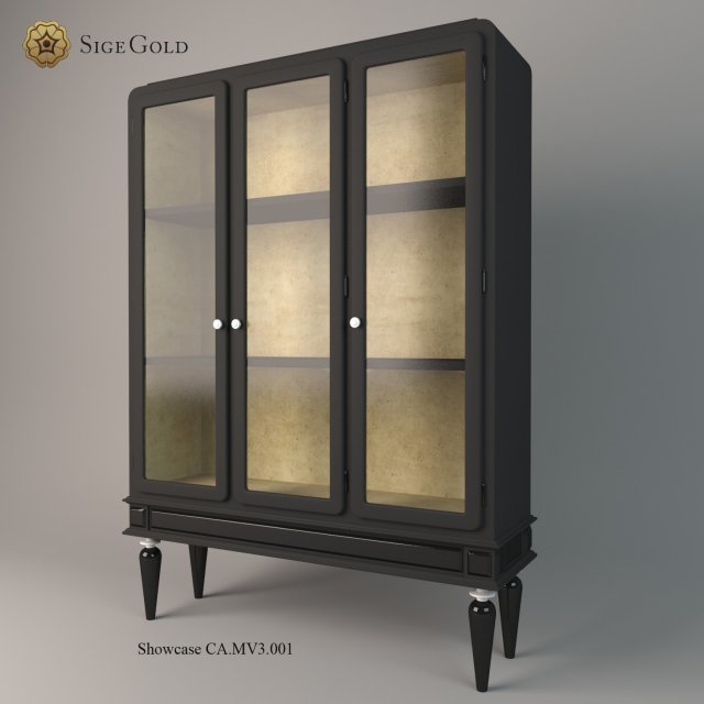 showcase sige gold Model 3D .c4d .max .obj .3ds .fbx .stl .blend 