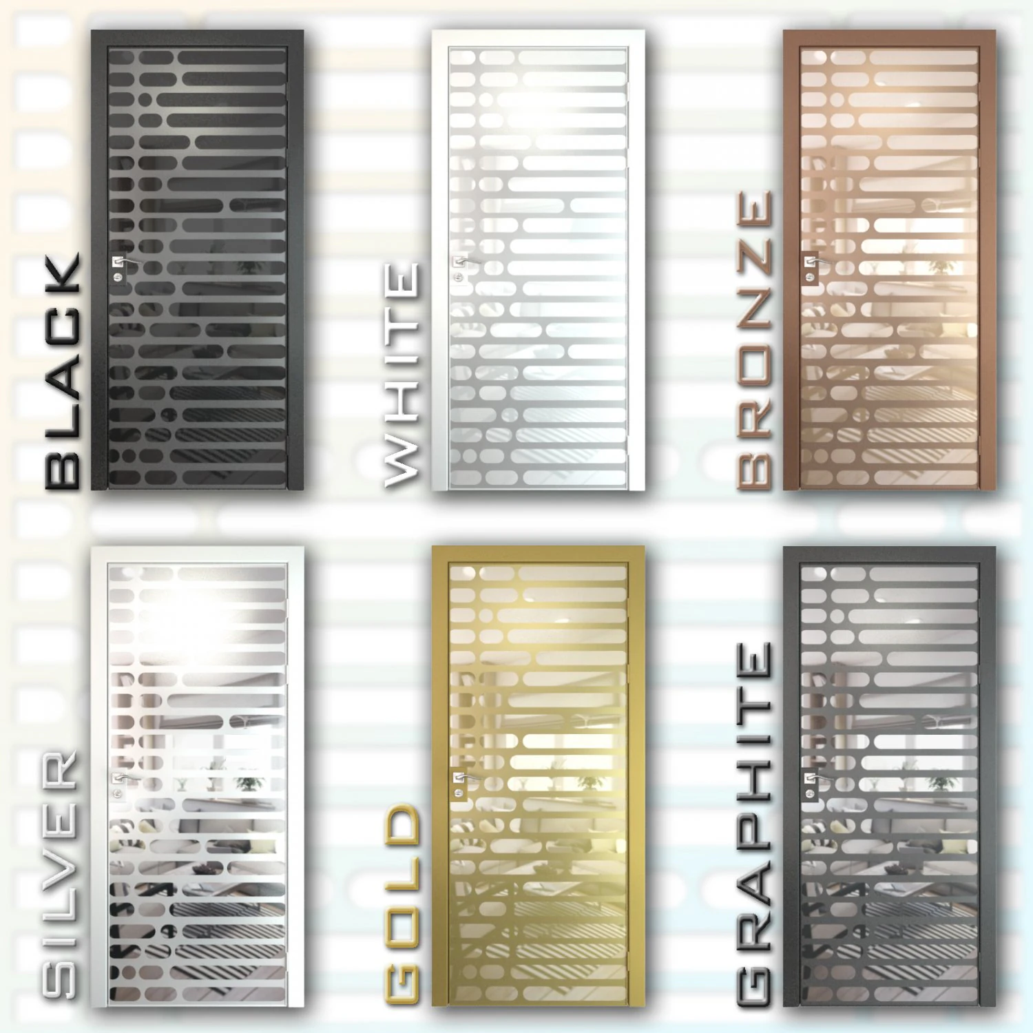 door mirrored 01 3D Model .c4d .max .obj .3ds .fbx .stl .blend