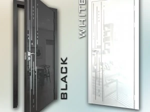 mirrored door 03 3D Model