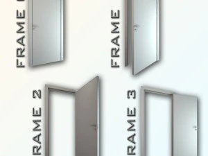mirrored door 03 3D Model