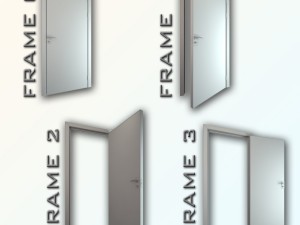 mirrored door 04 3D Model