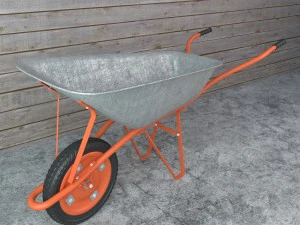 garden tools set lowpoly 3D Model