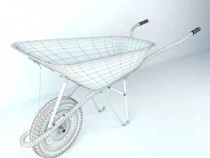 garden tools set lowpoly 3D Model