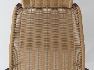 rattan chair s01 3D 模型