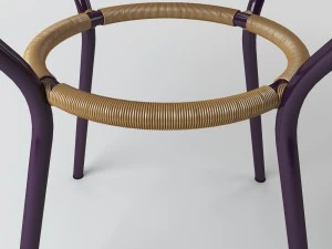 rattan table s01 3D Model