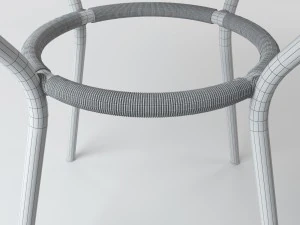 rattan table s01 3D Model