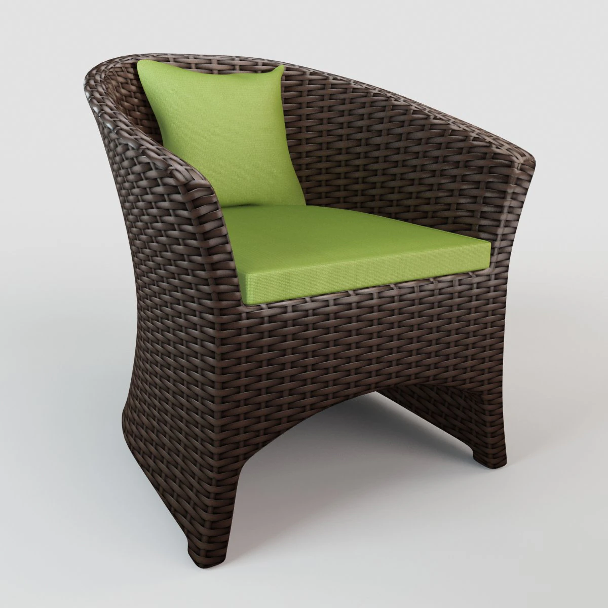 rattan chair s02 3D Model .c4d .max .obj .3ds .fbx .stl .blend 