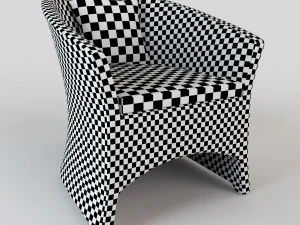 rattan chair s02 3D Model