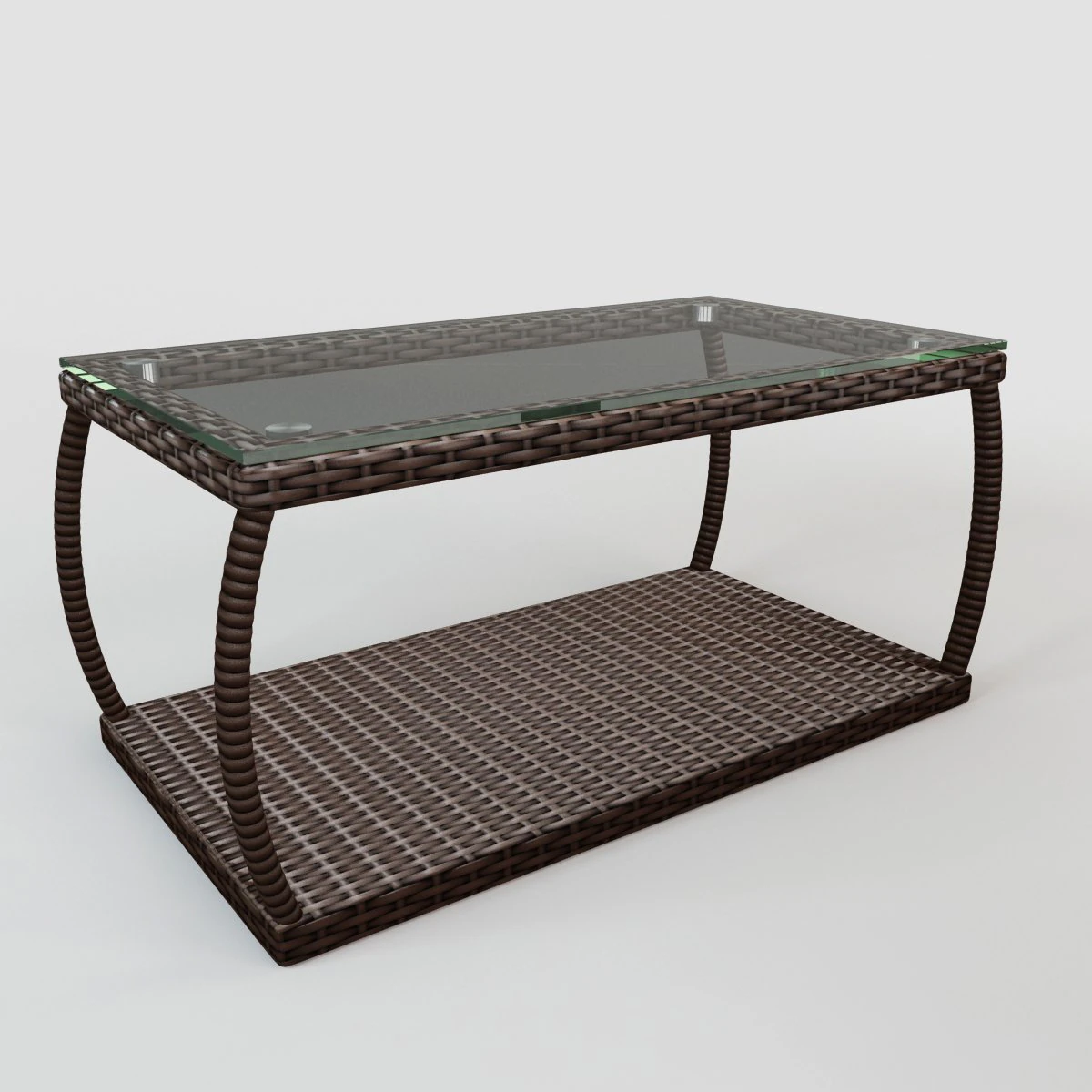 rattan table s02 3D Model .c4d .max .obj .3ds .fbx .stl .blend 