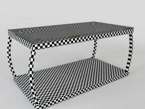 rattan table s02 3D Model