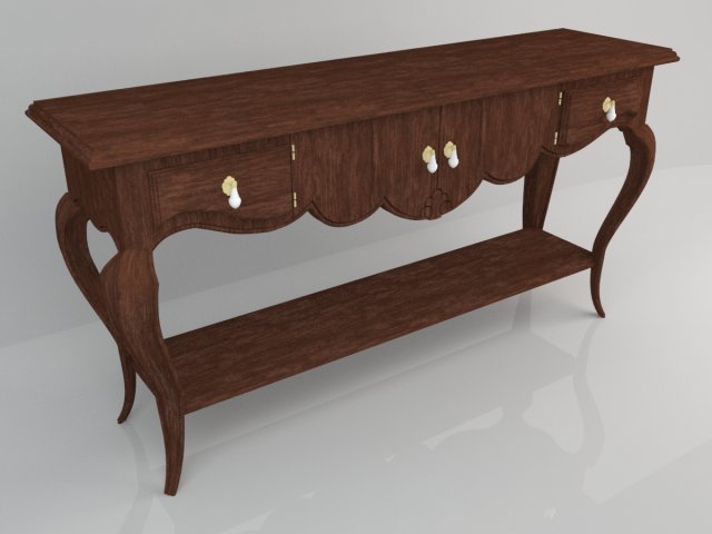 wooden table Model 3D .c4d .max .obj .3ds .fbx .stl .blend 