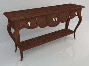 wooden table 3D Model