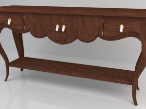 wooden table Model 3D