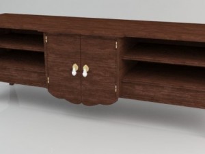 wooden table 3Dモデル