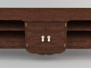 wooden table 3Dモデル