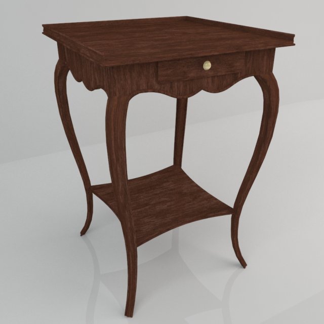 wooden table 3D 모델 .c4d .max .obj .3ds .fbx .stl .blend 