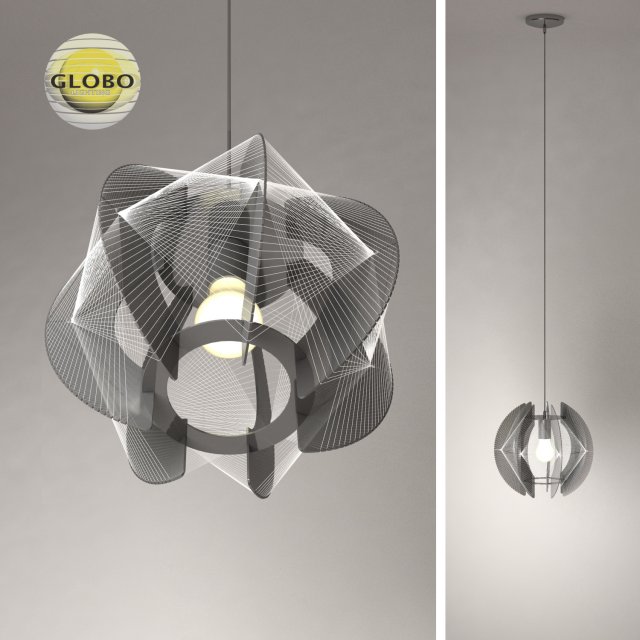 chandelier globo lightning 3D Model .c4d .max .obj .3ds .fbx .stl .blend 