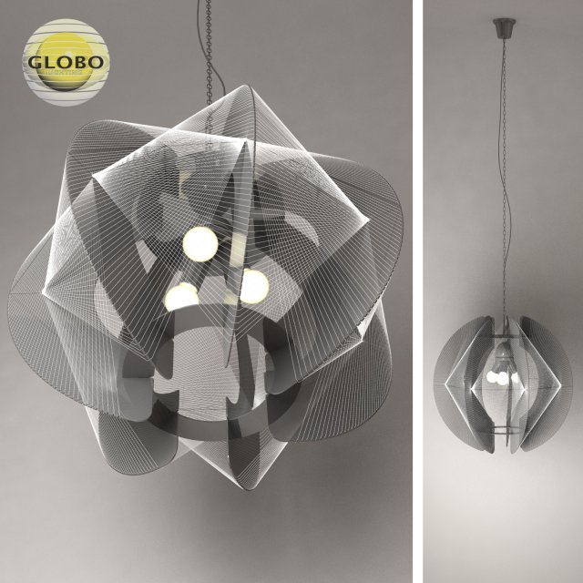 chandelier globo lightning 3D Модель .c4d .max .obj .3ds .fbx .stl .blend 