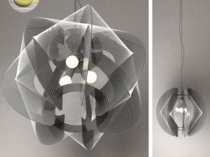 chandelier globo lightning 3D Model