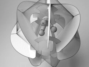 chandelier globo lightning 3D Model