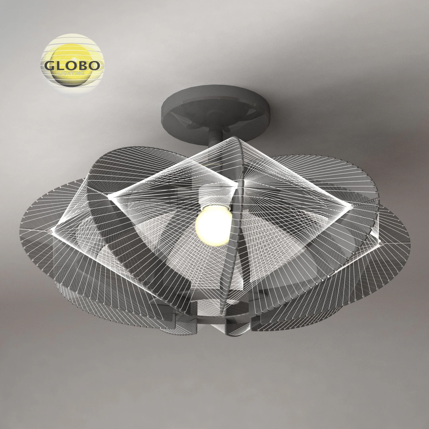 ceiling lamp globo lightning 3D Model .c4d .max .obj .3ds .fbx .stl .blend 