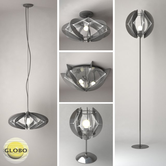 lamps globo pollux collection 3D 모델 .c4d .max .obj .3ds .fbx .stl .blend 