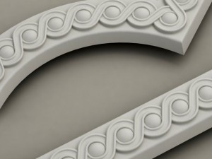 molding with corner elements harmony 3D-Modell